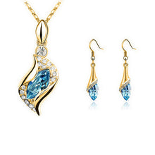 Load image into Gallery viewer, New Limited Wedding 2019 Wholesale Austrya Crystal Jewelry Sets
