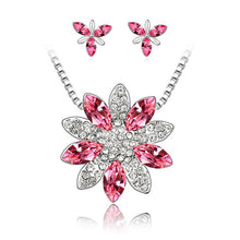 Load image into Gallery viewer, Fashion Snowflake austrian crystal nacklace earrings Jewelry