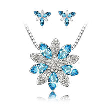 Load image into Gallery viewer, Fashion Snowflake austrian crystal nacklace earrings Jewelry