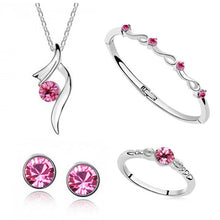 Load image into Gallery viewer, Necklace/Earring/Bracelet/Ring women Stars shining bride wedding Jewelry Sets