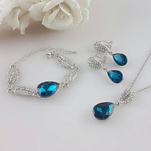 Load image into Gallery viewer, 2019Fashion Silver Austrian Crystal Jewelry Sets