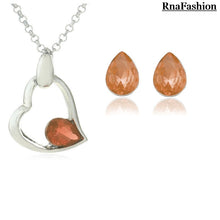 Load image into Gallery viewer, Nickel Free Green Alloy made Austrian crystal Fashion jewelry sets