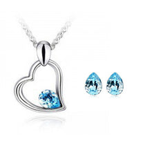 Load image into Gallery viewer, Nickel Free Green Alloy made Austrian crystal Fashion jewelry sets