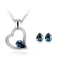 Load image into Gallery viewer, Nickel Free Green Alloy made Austrian crystal Fashion jewelry sets