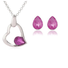 Load image into Gallery viewer, Nickel Free Green Alloy made Austrian crystal Fashion jewelry sets